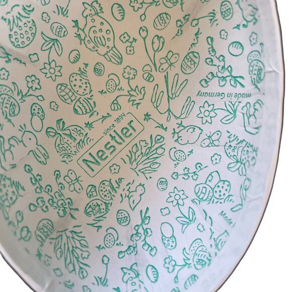 Rare Vintage German Nestler Paper Mache Easter Bunny Egg Candy Holder Set of (2) - Picture 9 of 10